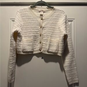 Jessica Simpson Cream Textured Sweater